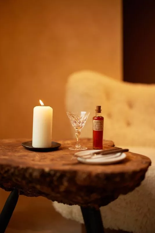 English Negroni in the the lounge British Produce Restaurant St. Barts Chefs Michelin Star Michelin Green Star Seasonal Tasting Menu Large Group Bookings